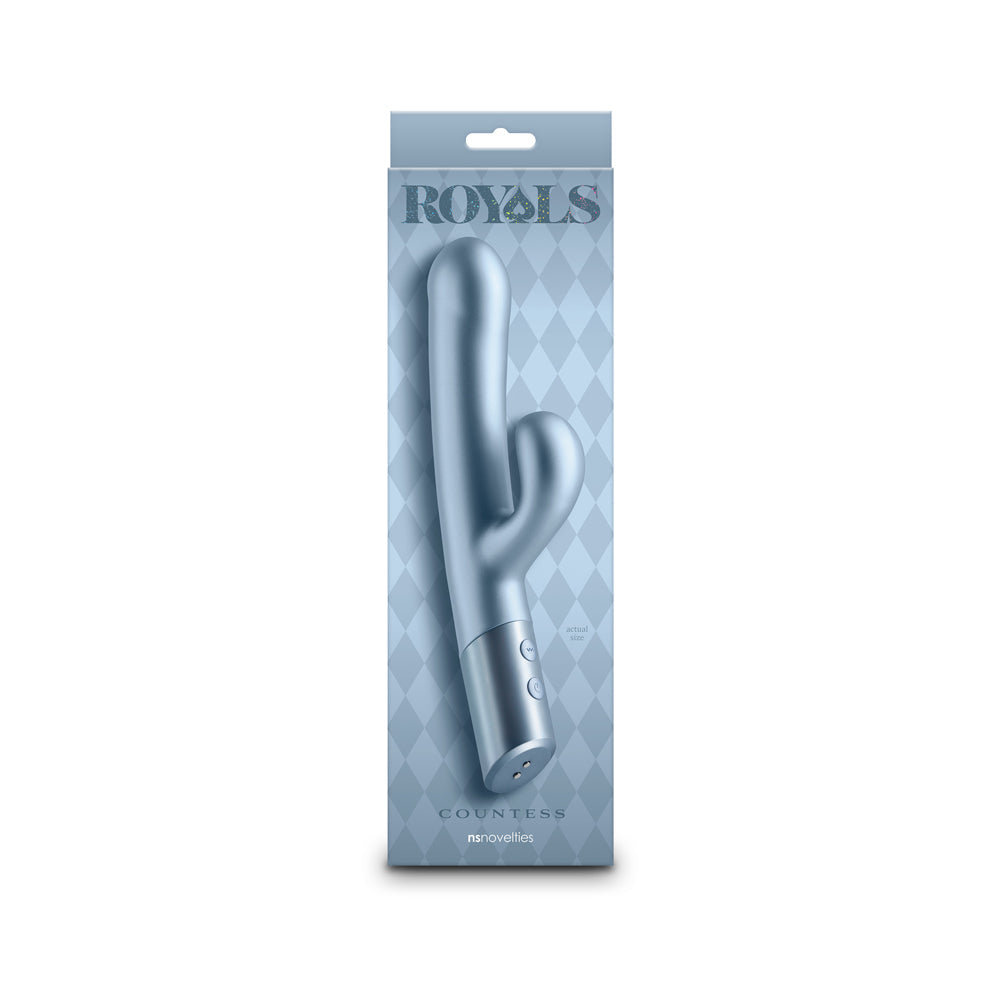 Royals Countess Rabbit Vibrator Metallic Seafoam