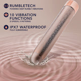 The Collection Lattice Limited Edition Rechargeable 7 inches Vibrator Rose Gold