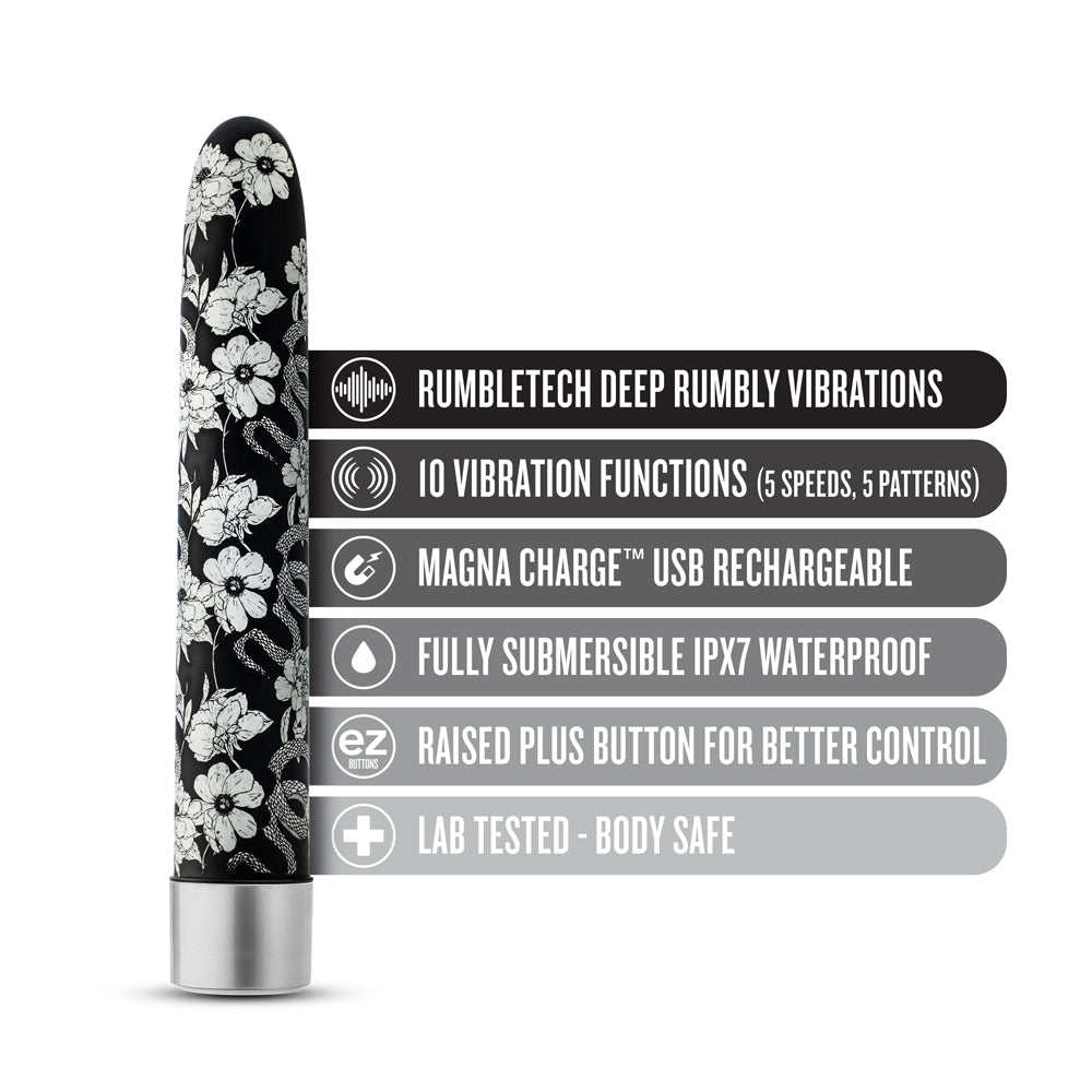 The Collection Eden Limited Edition Rechargeable 7 inches Vibrator Black