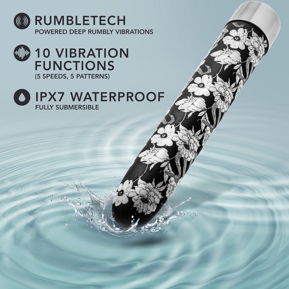 The Collection Eden Limited Edition Rechargeable 7 inches Vibrator Black
