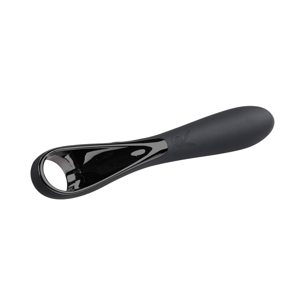 Playboy Ollo Rechargeable Silicone Vibrator with Ring Handle 2 AM