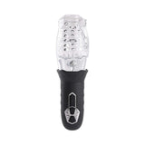 Zero Tolerance Cyclone Rechargeable Vibrating Spinning Stroker Black Clear