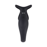 Gender X The Wrangler Rechargeable Silicone Vibrating C-ring with Remote Black