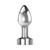 Gender X Rockin' Metal Plug Mini Rechargeable Vibrating Anal Plug Aluminum Silver
