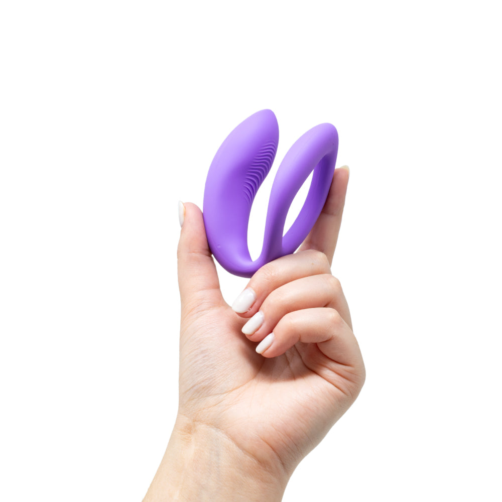 We-Vibe Sync O Rechargeable Silicone Couples Vibrator with Remote Control - Purple