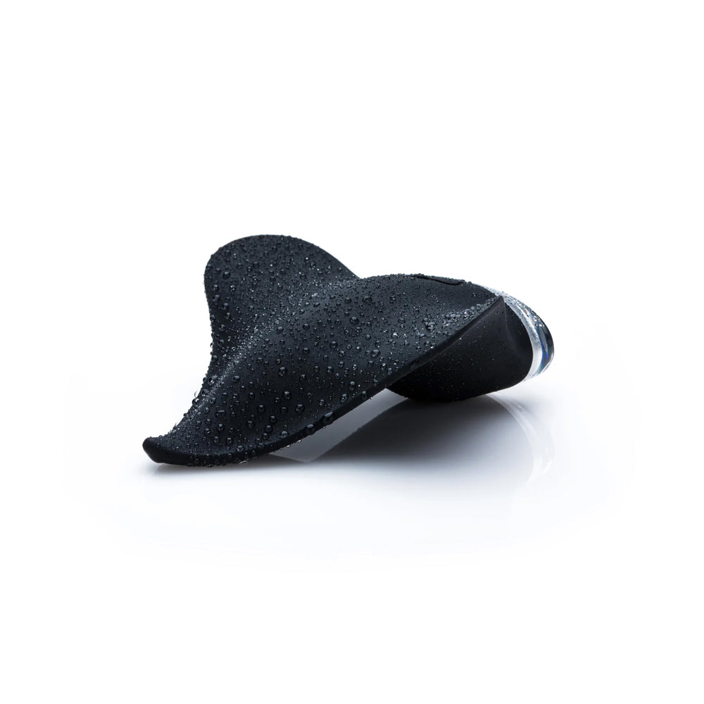 Clandestine Mimic Rechargeable Vibrator Black with a sleek, ergonomic design and a textured surface.