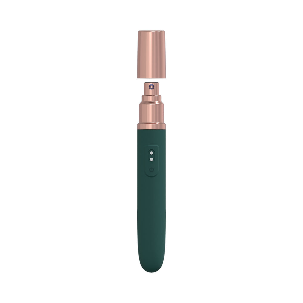 LoveLine The Traveler 10 Speed Travel Vibe Silicone Rechargeable Waterproof Forest Green