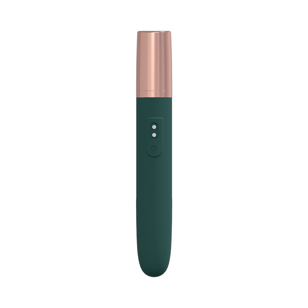 LoveLine The Traveler 10 Speed Travel Vibe Silicone Rechargeable Waterproof Forest Green
