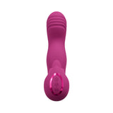 VIVE YUMI Rechargeable G-Spot Finger Motion Vibrator & Flickering Tongue Stimulator Pink