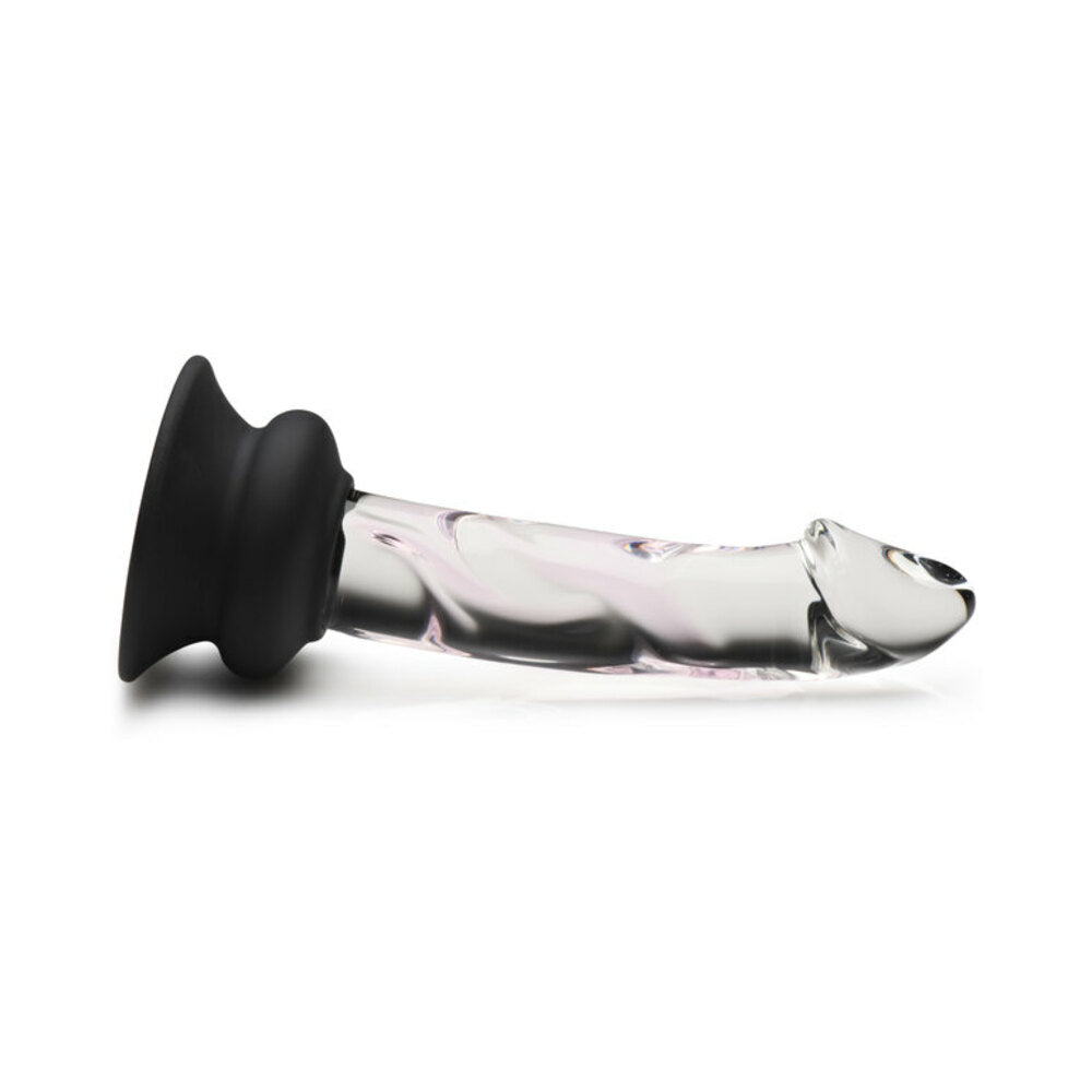 Pleasure Crystals 5.6 inches Glass Dildo with Silicone Base