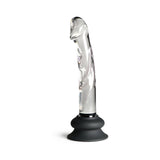 Pleasure Crystals 7 inches Glass Dildo with Silicone Base