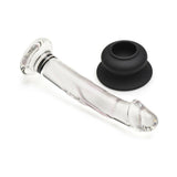 Pleasure Crystals 7 inches Glass Dildo with Silicone Base