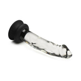 Pleasure Crystals 7.6 inches Glass Dildo with Silicone Base