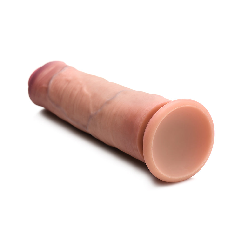 Jock Uncut 8.5 inches Dual Density Silicone Dildo Light