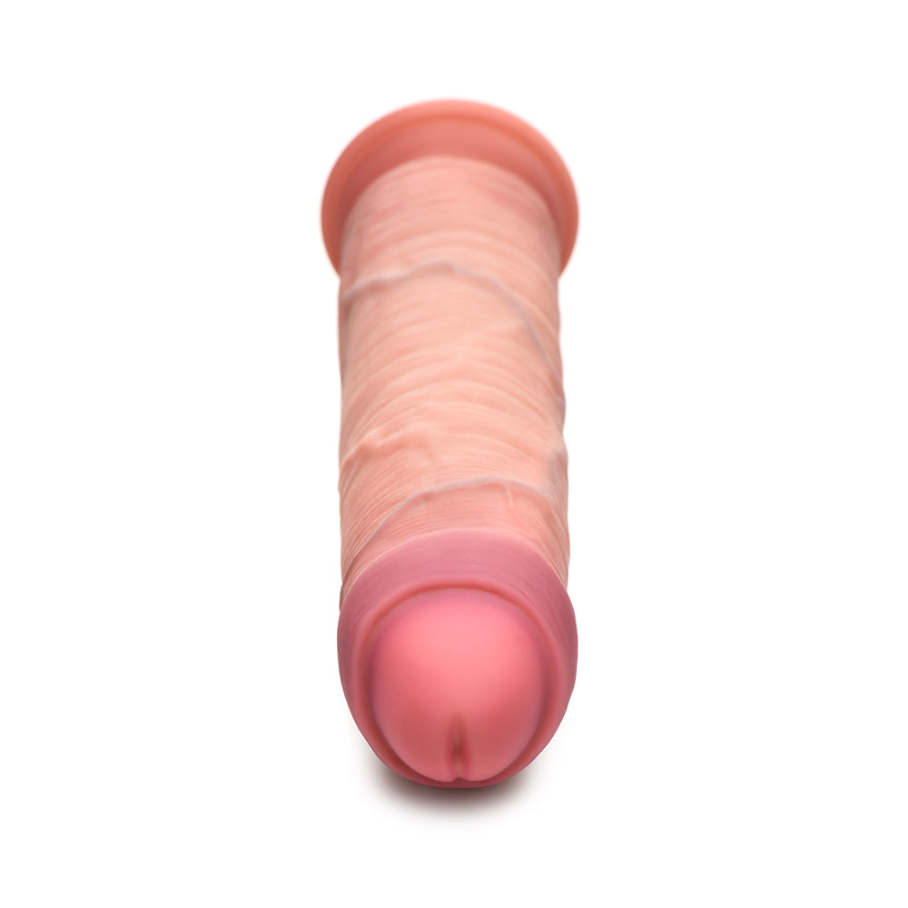 Jock Uncut 8.5 inches Dual Density Silicone Dildo Light