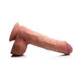 Jock Uncut 8.7 inches Dual Density Silicone Dildo with Balls Light