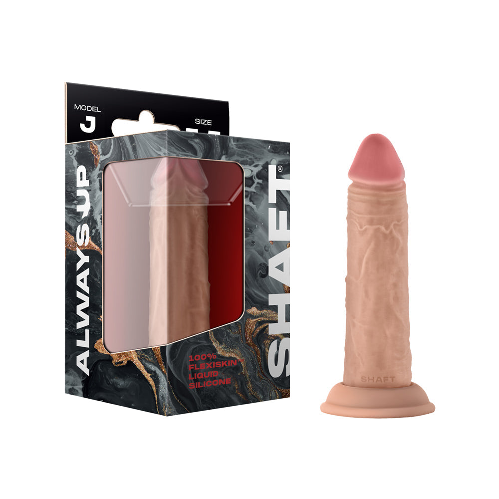Shaft Model J: 5.5 inch Dual Density Silicone Dildo Pine