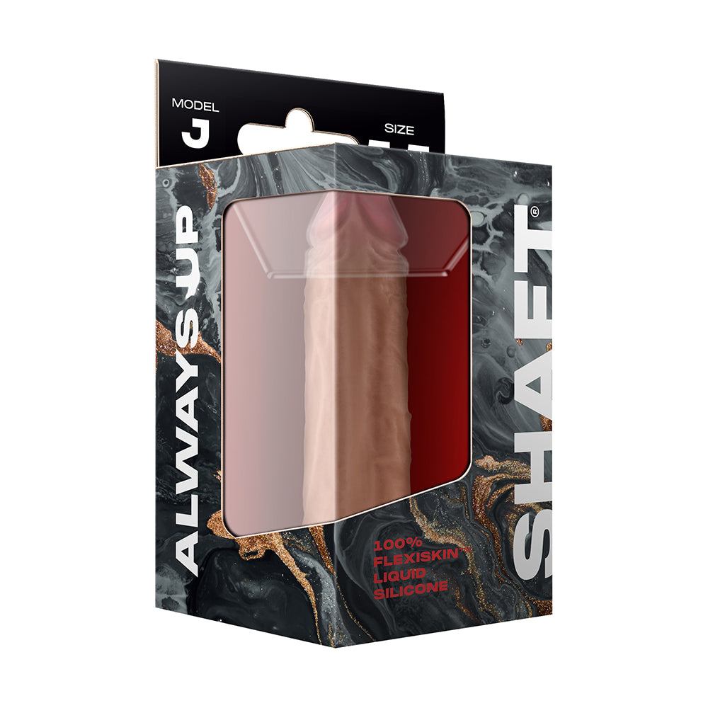 Shaft Model J: 5.5 inch Dual Density Silicone Dildo Pine