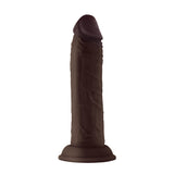 Shaft Model J: 5.5 inch Dual Density Silicone Dildo Mahogany