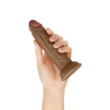Shaft Model J: 5.5 inch Dual Density Silicone Dildo Oak