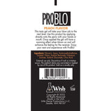 Pro Blo Peach Oral Pleasure Gel 65-Piece Fishbowl Display packaging showing ingredients and instructions.