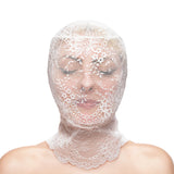 Fetish & Fashion Lace Hood White