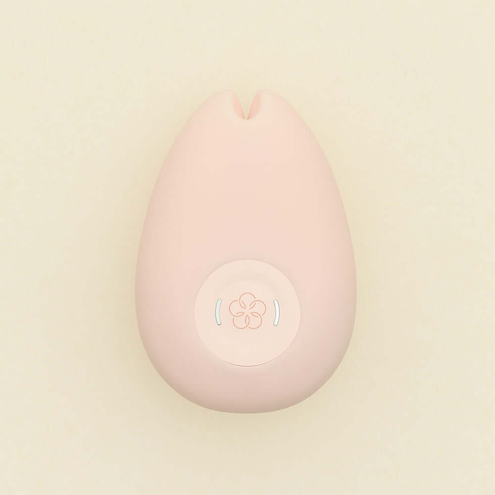 Tenga iroha SAKURA Massager in soft pink with an indented tip for gentle stimulation.