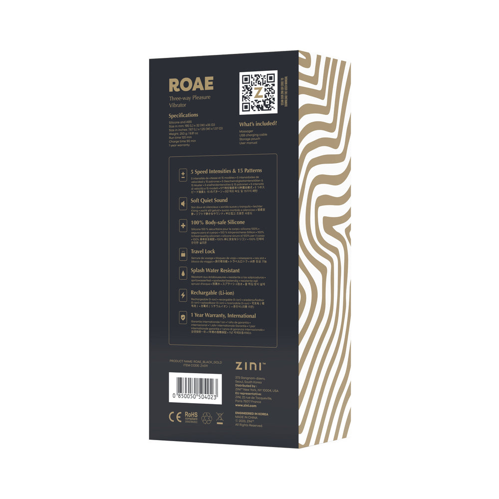 Zini Roae SE Black/Gold Vibrator