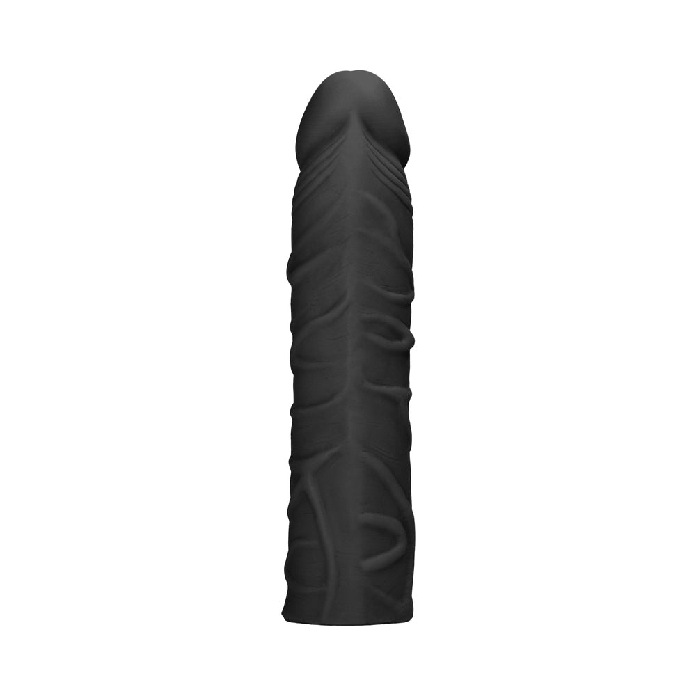 RealRock Skin 7 inches Penis Extender Sleeve Black