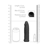 RealRock Skin 6 inches Penis Extender Sleeve Black