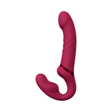 Lovense Lapis Rechargeable Silicone App Control Dual End Strapless Strap-On - Magenta