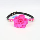 Ple'sur Flower Ball Gag Breathable Silicone Pink