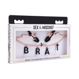 Sportsheets Sex & Mischief Brat Charmed Nipple Clamps