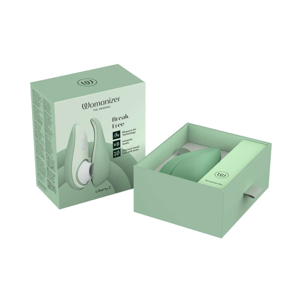 Womanizer Liberty 2 Rechargeable Silicone Clitoral Stimulator - Sage