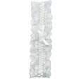 Popsi Lingerie Lace Garter White OS with delicate lace and a feminine bow design.