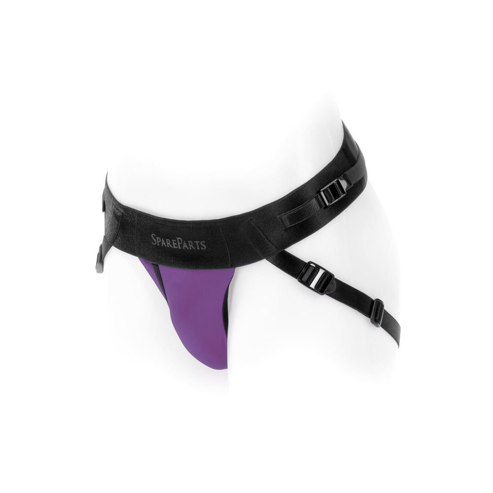 SpareParts Joque Cover Underwear Harness Purple (Double Strap) Size A Nylon