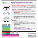 SpareParts Deuce Cover Underwear Harness Black (Double Strap) Size B Nylon