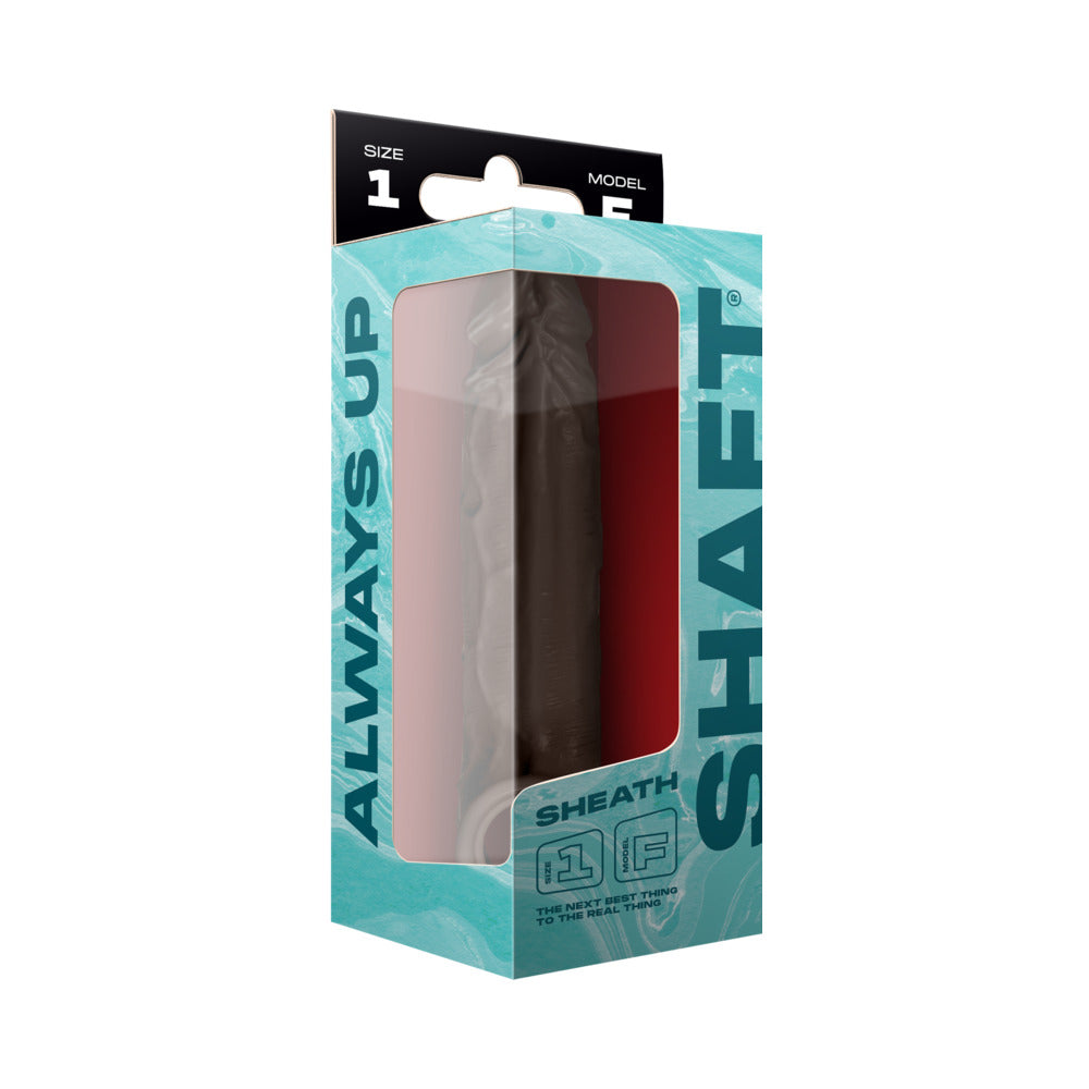 Shaft Model F: Penis Sheath Mahogany Size 1