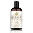 Sliquid Organics Silk Hybrid Lubricant 8.5 oz bottle with a creamy texture and organic extracts for sensitive skin.