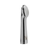 Playboy Swoon Rechargeable Vibrator Aluminum Platinum