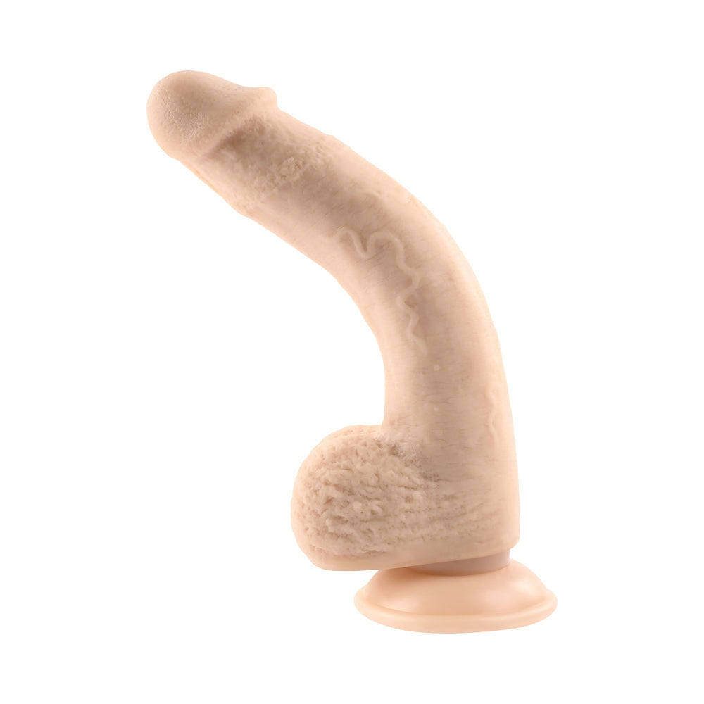 Selopa Natural Feel Flexskin Bendable Dildo with Moving Material 7 inches Light