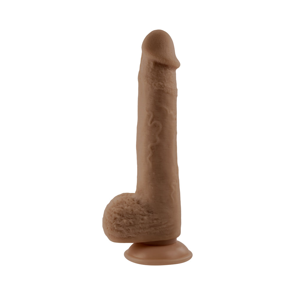 Selopa Natural Feel Flexskin Bendable Dildo with Moving Material 7 inches Dark