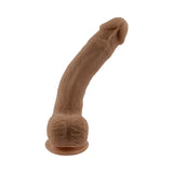 Selopa Natural Feel Flexskin Bendable Dildo with Moving Material 7 inches Dark