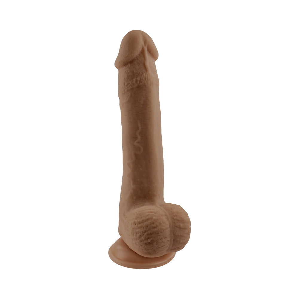 Selopa Natural Feel Flexskin Bendable Dildo with Moving Material 7 inches Dark