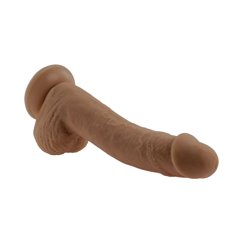 Selopa Natural Feel Flexskin Bendable Dildo with Moving Material 7 inches Dark