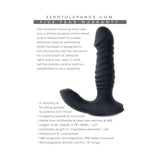 Zero Tolerance Striker Rechargeable Thrusting Anal Vibe with Remote Silicone Black