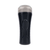 Zero Tolerance Hold Tight Rechargeable Vibrating Squeezeable Cannister Stroker TPE Black/Clear