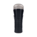 Zero Tolerance Hold Tight Rechargeable Vibrating Squeezeable Cannister Stroker TPE Black/Clear