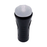 Zero Tolerance Hold Tight Rechargeable Vibrating Squeezeable Cannister Stroker TPE Black/Clear