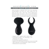 Zero Tolerance Handy Helper Rechargeable Vibrating Stroker Silicone Black